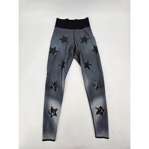 Ultracor‎ Women's Black Gray Ombré Leggings Star Size XS